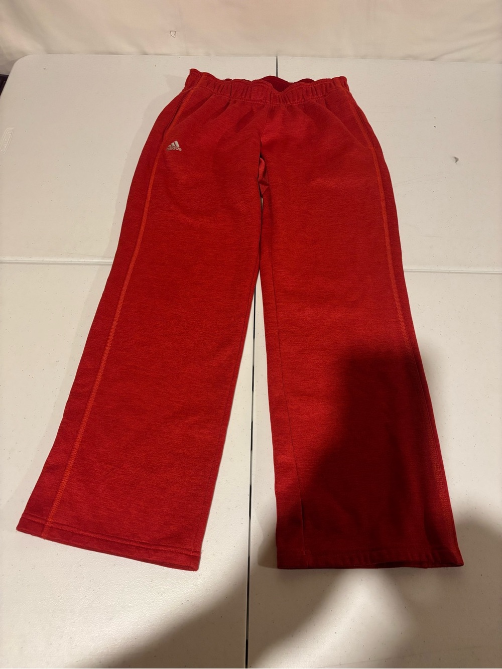 Adidas Climawarm Men’s Size M Red Athletic Jogger Sweatpants 29” Inseam